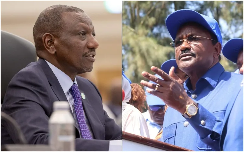 Kalonzo Musyoka slammed President William Ruto over Jubaland forces in Mandera. Photo|courtesy.