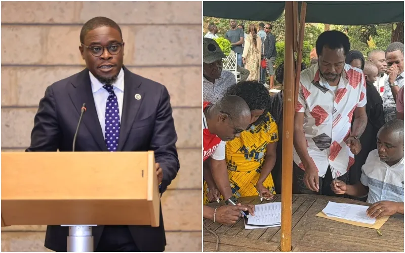 Nairobi Governor Johnson Sakaja faces impeachment. Photo|courtesy.