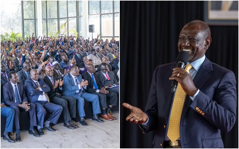 President William Ruto engaged grassroots leaders from Turkana County in Nairobi. Photo|courtesy.